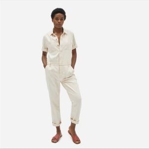 Everlane The Super-Soft Summer Jean Coverall in Bone | size 4